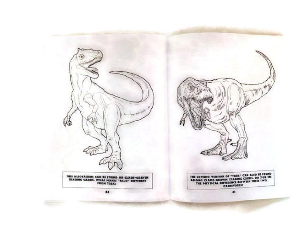 Dinosaur Coloring Book Clade-Gravim® Cladogram Adult Children Original Printing