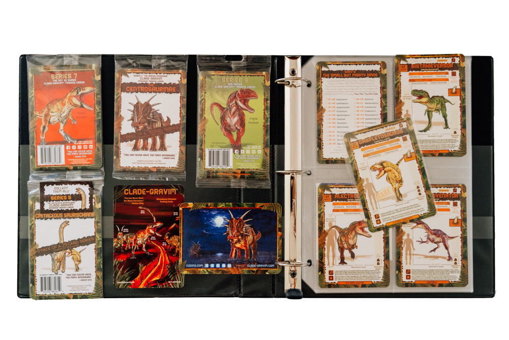 Educational Dinosaur Trading Card Collectors Starter Kit The Beginning of Dino Collector Cards Clade-Gravim®