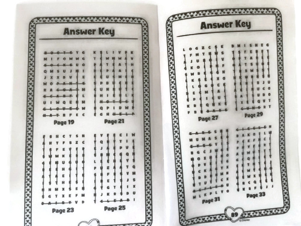 Doc McStuffins Diary Bundle Word Search Puzzle Set Pen Included