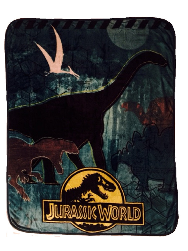 Dinosaur Jurassic World Silky Soft Throw