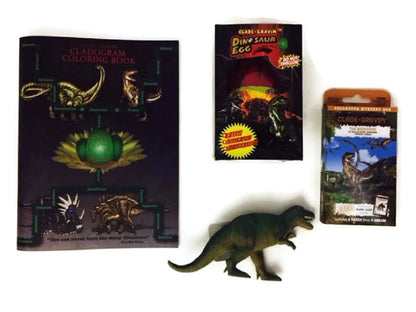 Toy Carnotaurus Giant Clade-Gravim®Hatching Dinosaur Egg Color Book Trading Cards