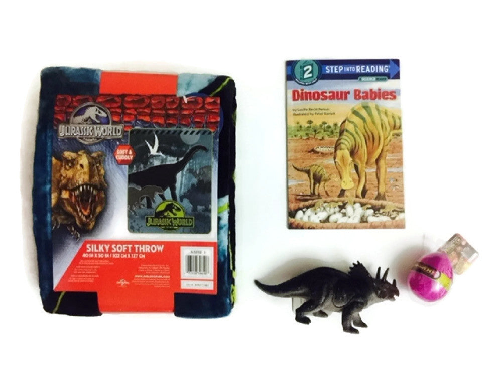 Hatching Dinosaur Egg Bundle Triceratops Toy Jurassic World Throw Dino Babies Book Clade-Gravim