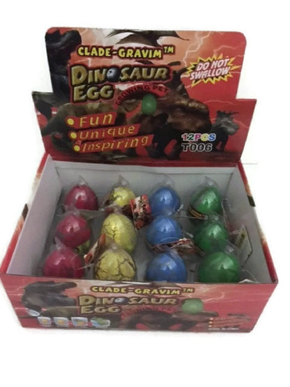 Dinosaur Big Hatching Egg Bundle 12 Piece Set Easter Clade-Gravim® Growing Dino Fast Hatching