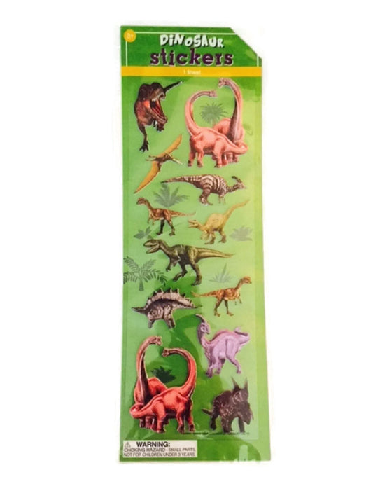 Dinosaur Stickers Foam 3D Raised Realistic Dino Brachiosaurus T-Rex and more!