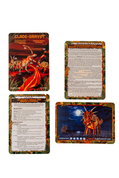 Educational Dinosaur Trading Card Collectors Starter Kit The Beginning of Dino Collector Cards Clade-Gravim®