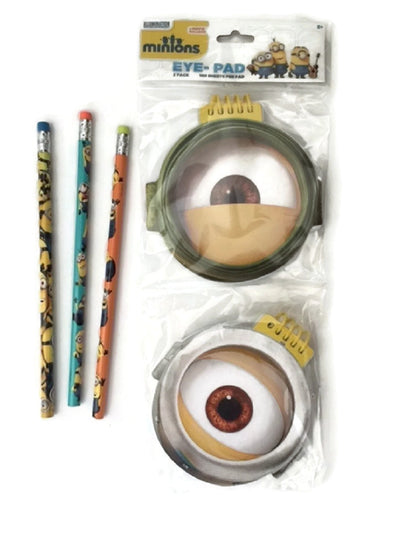 Eye Pad Bundle Minion Pencils Notepads Despicable Me Minions