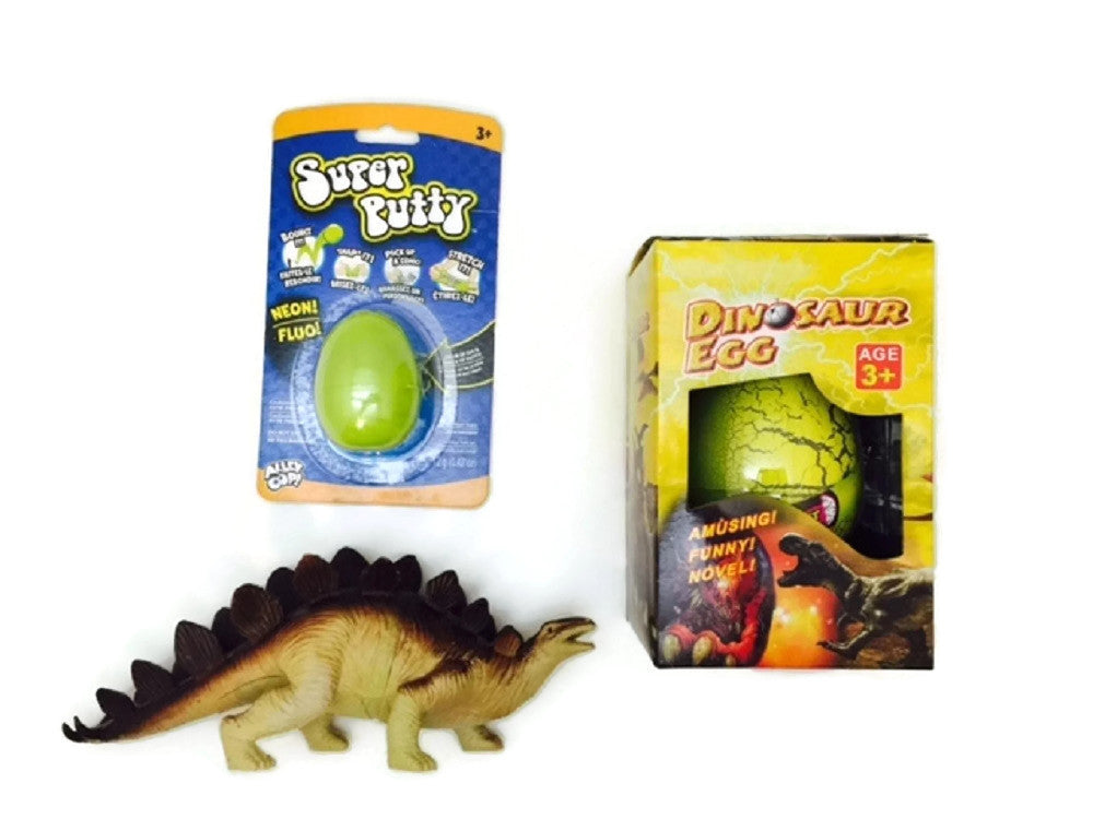 Giant Stegosaurus Hatching Egg Bundle Super Putty Stego Toy Dinosaur Clade-Gravim