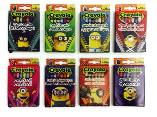 Minions Crayola Crayon Bundle Set Assorted Colors Nontoxic The Movie