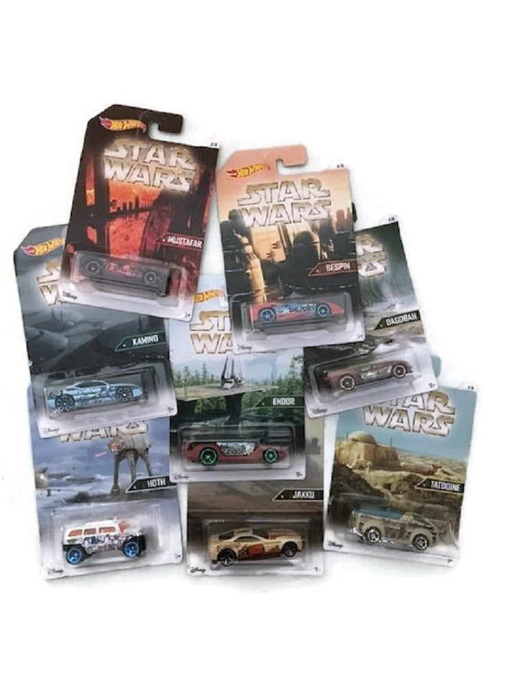 Star Wars Hot Wheels Worlds of Star Wars Complete Collection 8 Cars Set