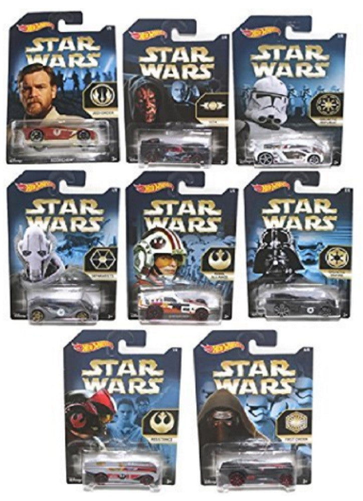 Star Wars Hot Wheels Bundle 8 Limited Edition Diecast Cars Intergalactic Series Complete Set 2015